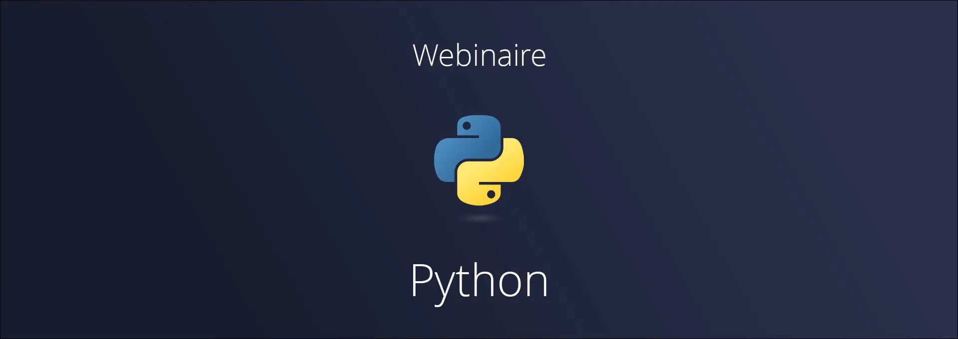 Actualités Webinaires - Python