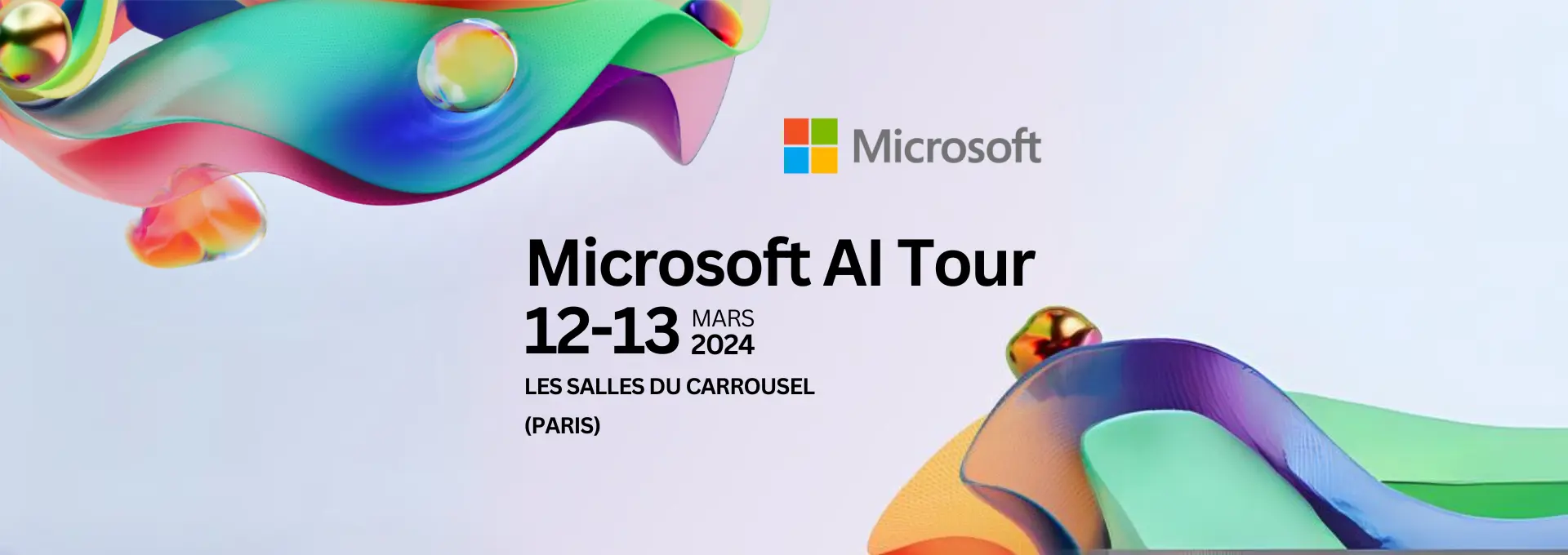 Microsoft AI Tour - Les 12 et 13 mars 2024 à Paris